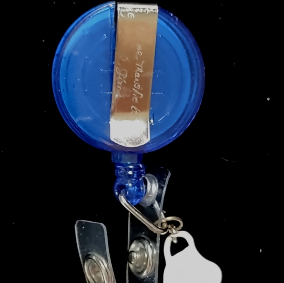 ID Badge Holder Royal Blue w/ White Mask - Picture 9 of 14